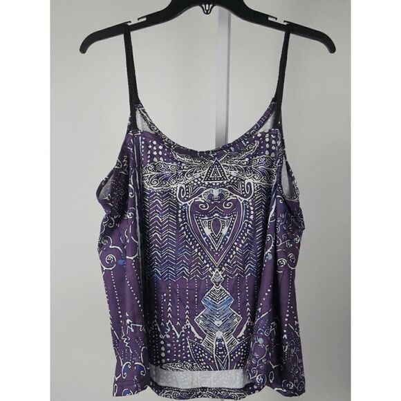 Women's Purple Spaghetti Straps Top L - Picture 5 of 10